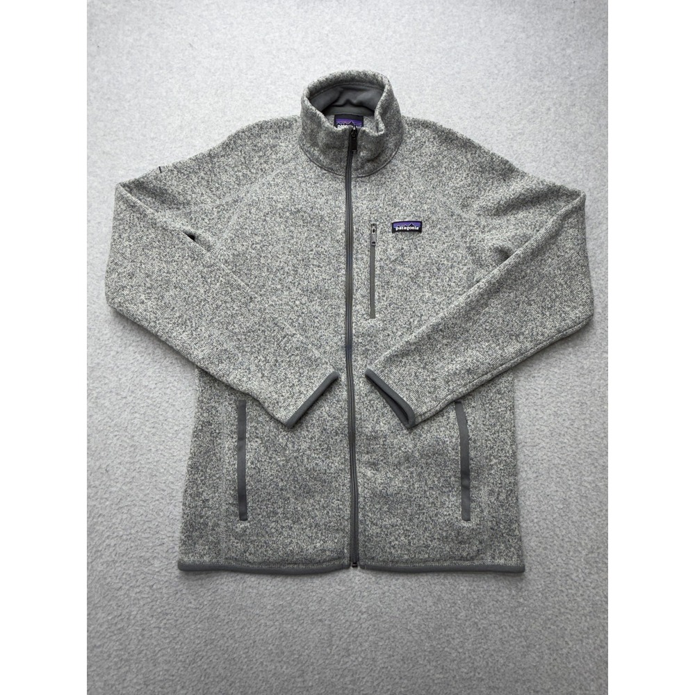 Patagonia Better Sweater Jacket Mens Medium Gray Fleece Full Zip Hiking Casual